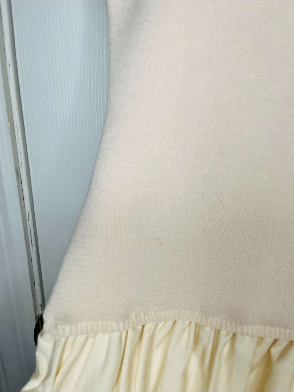 Moon River Pale Peach Top with Cream Full Midi Skirt Dress - Picture 4 of 12